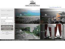 Tablet Screenshot of grecianhotels.com